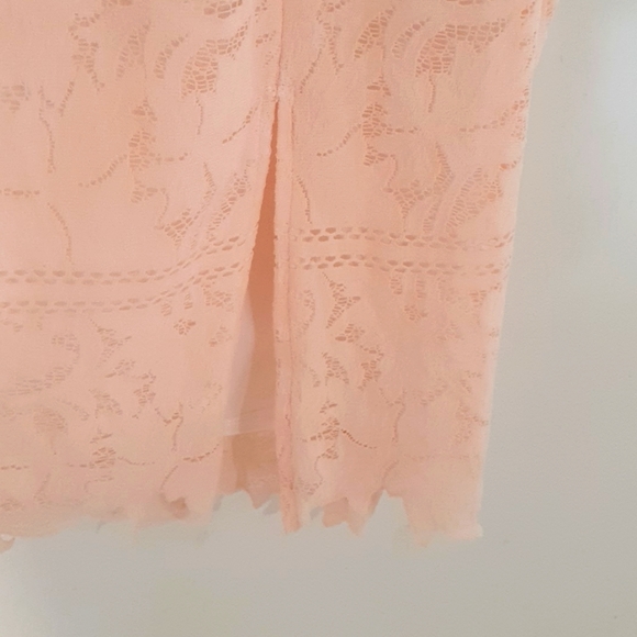 ASOS TALL NWT Size 18 Pastel Pink Lace Overlay Summer Dress - Picture 6 of 6